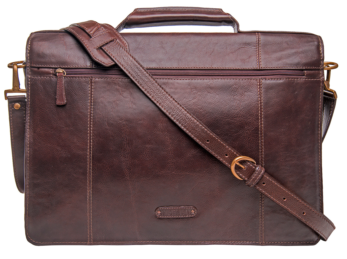 Hidesign Charles Large Double Gusset Leather 17" Laptop Compatible Briefcase Work Bag