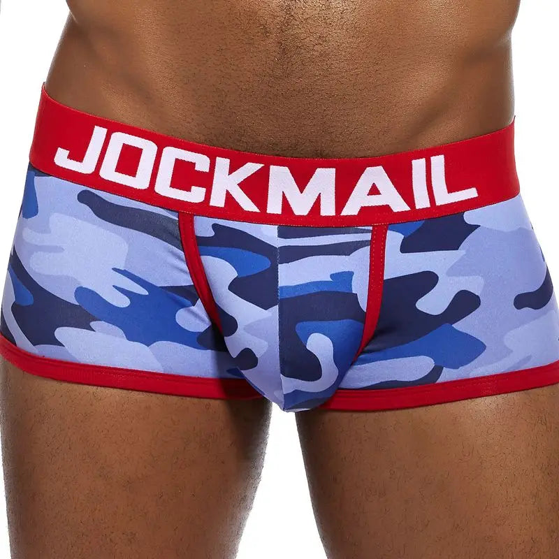 Calzoncillos tipo slip de seda helada con estampado de camuflaje para hombre de JOCKMAIL