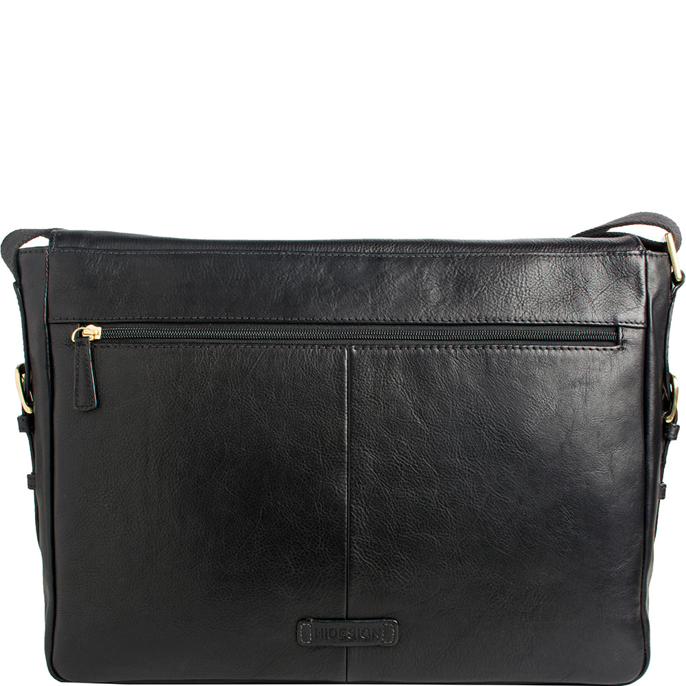 William Horizontal 15" Laptop Compatible Leather Messenger