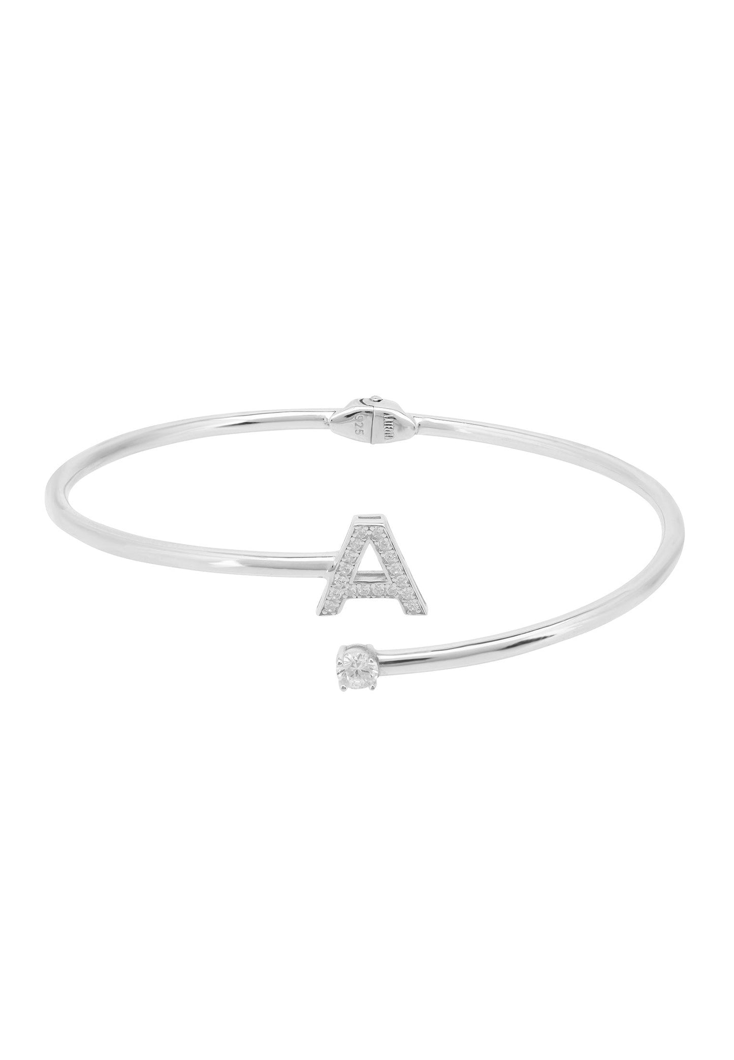Initial Bangle Silver A
