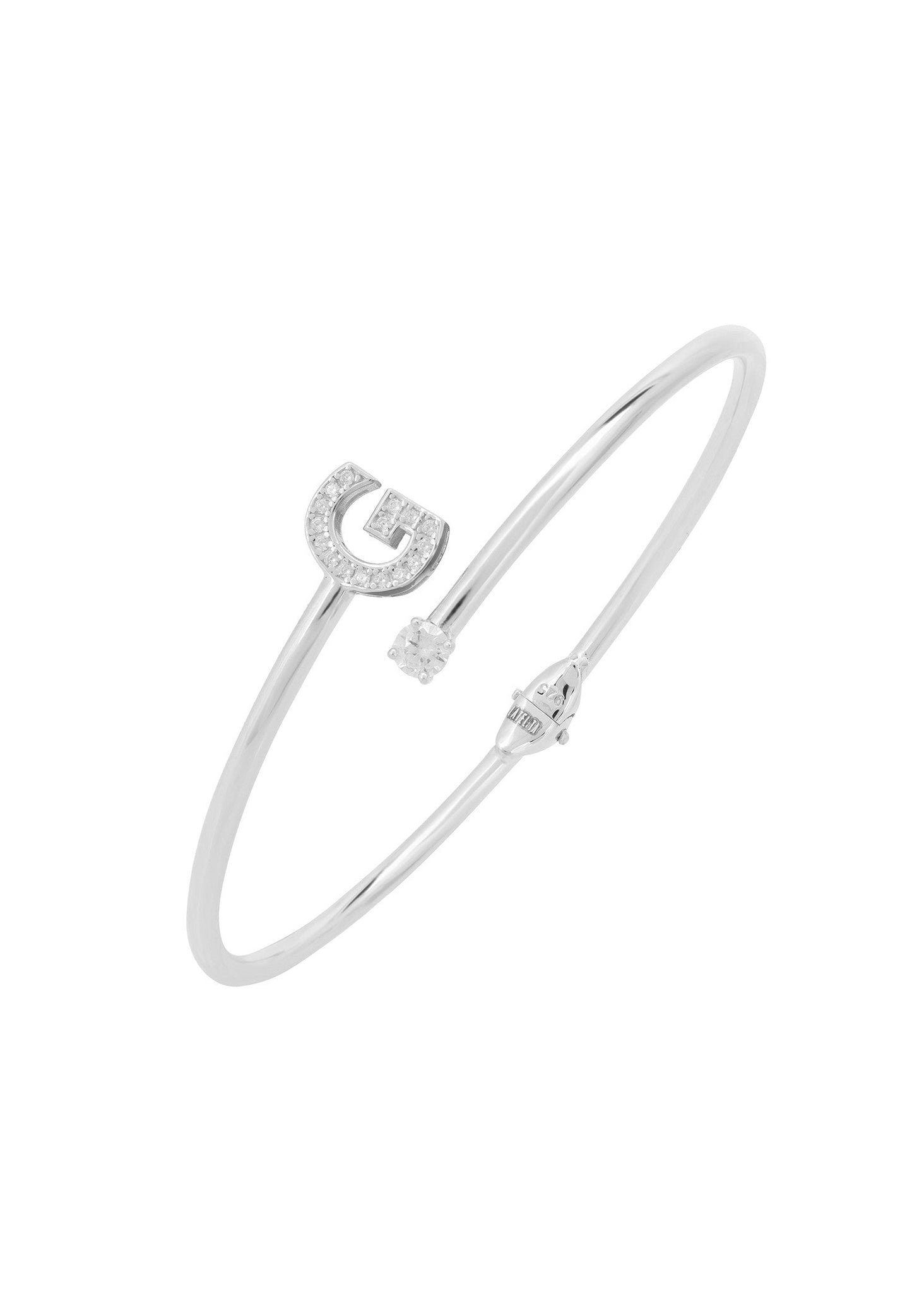 Initial Bangle Silver G