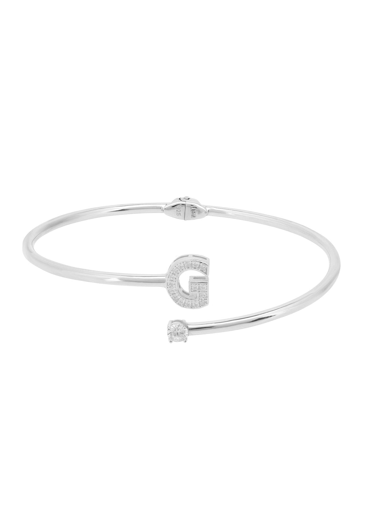 Initial Bangle Silver G