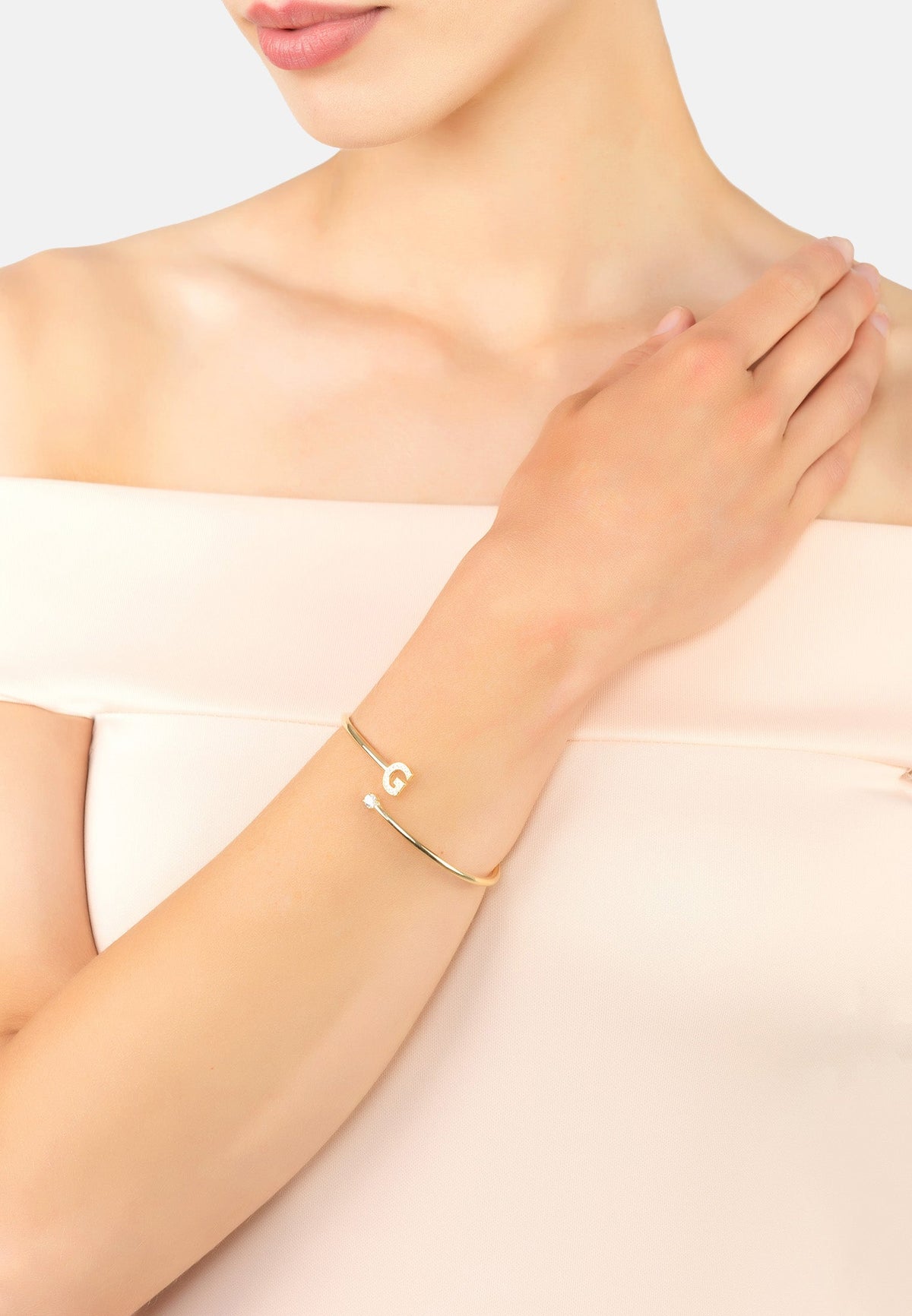 Initial Bangle Silver G