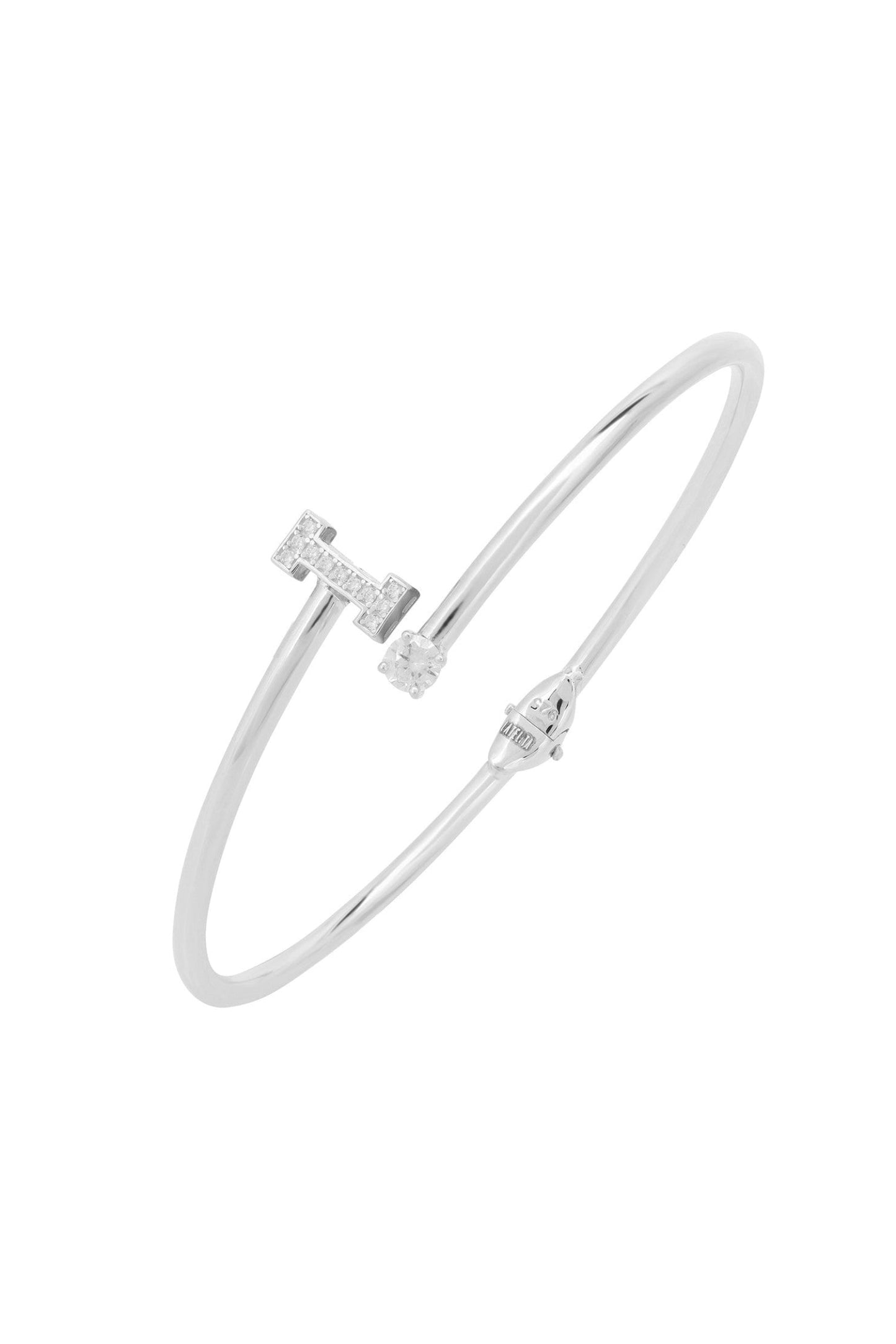 Initial Bangle Silver I