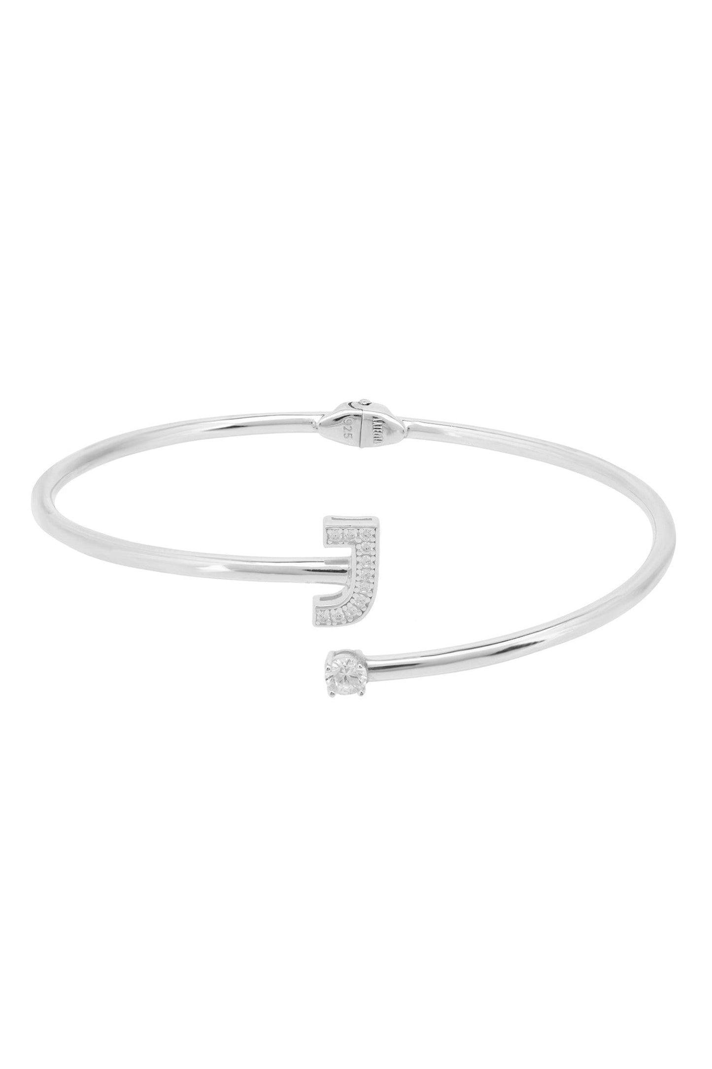 Initial Bangle Silver J