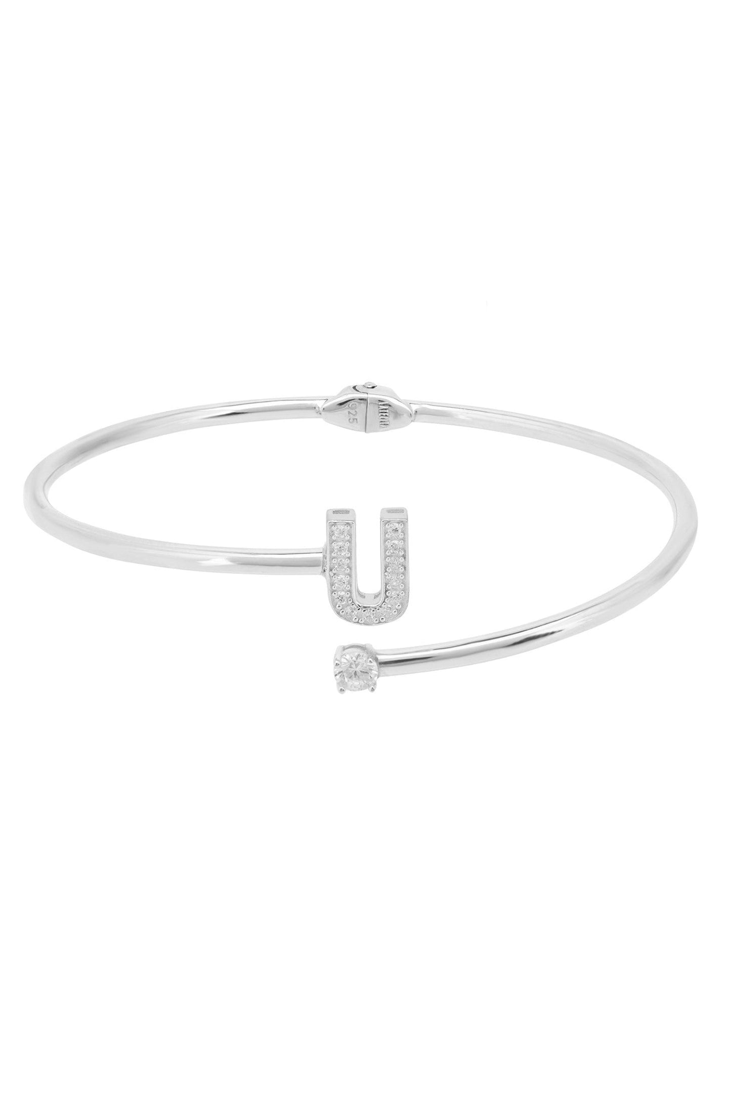 Initial Bangle Silver U