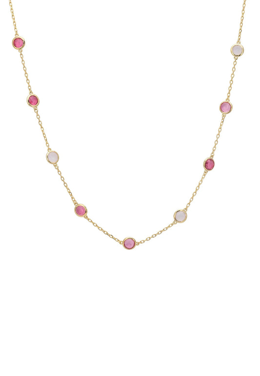 Sardinia Necklace Gold the Pinks