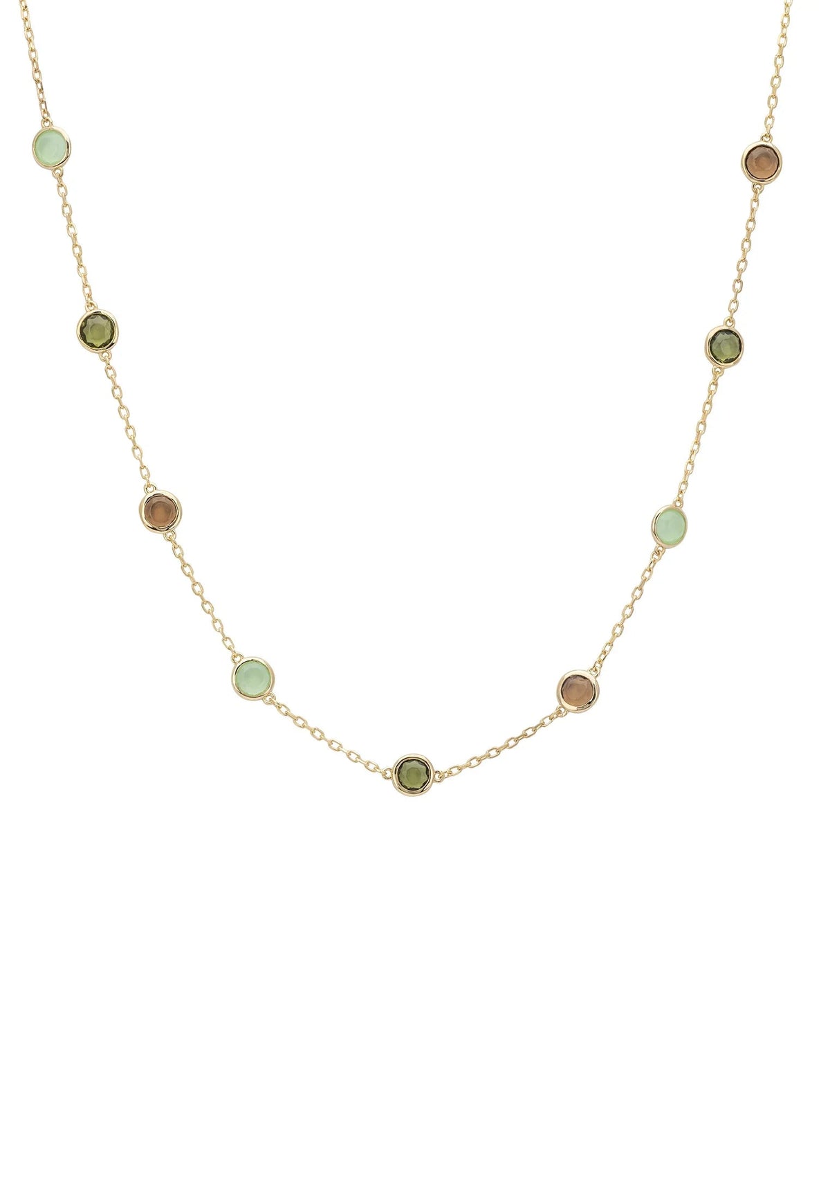 Sardinia Necklace Gold the Greens