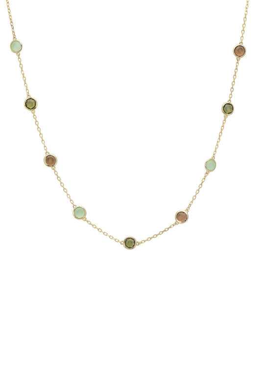 Sardinia Necklace Gold the Greens