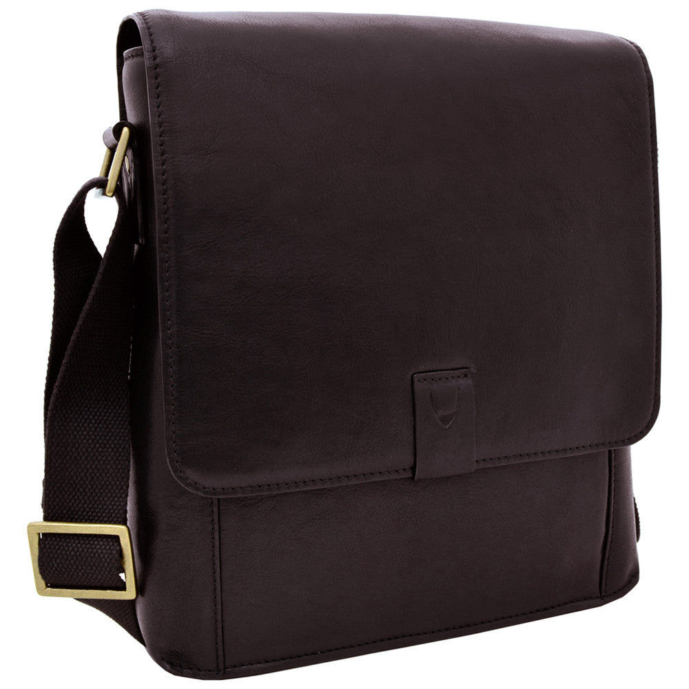 Aiden Medium Vertical Leather Messenger Bag