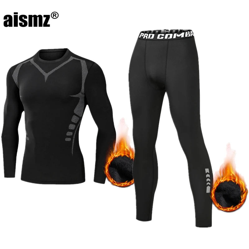 Compression Fleece Winter Long Johns Thermal Underwear