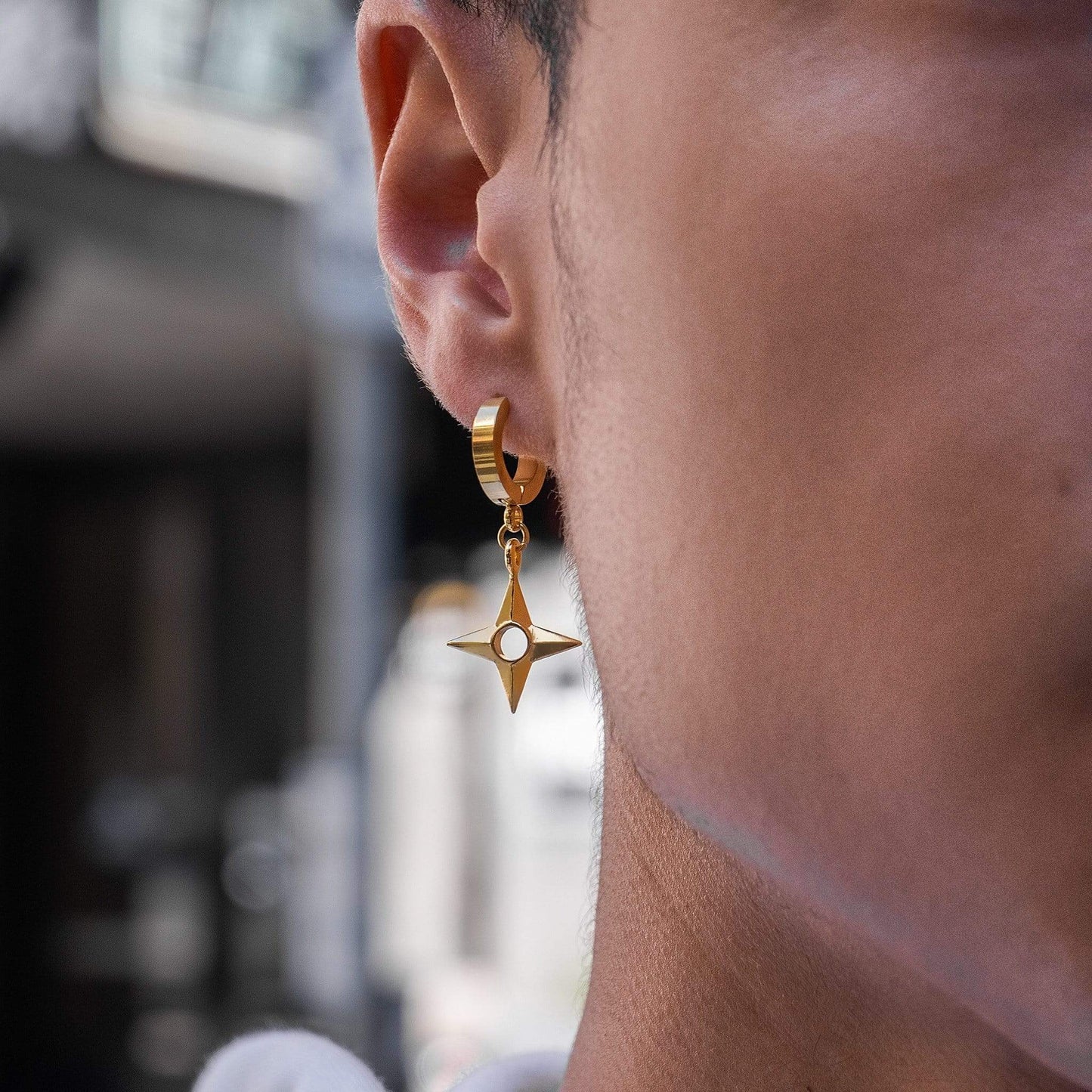 Mister Shuriken Earring