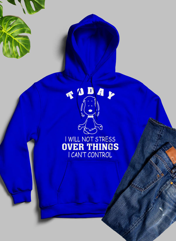 Today I Will Not Stress Over Things I Cant Control Hoodie