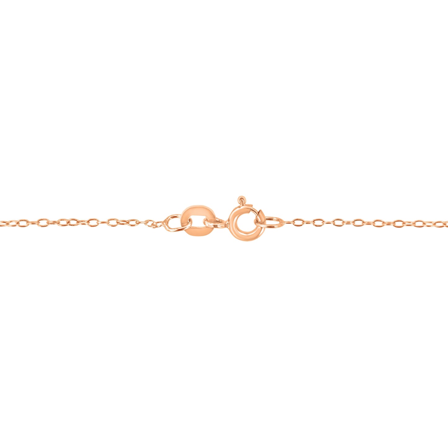AGS Certified 10K Rose Gold 1/5 Cttw Bezel Set Round Diamond Solitaire 16-18" Adjustable Pendant Necklace (H-I Color, VS1-VS2 Clarity)