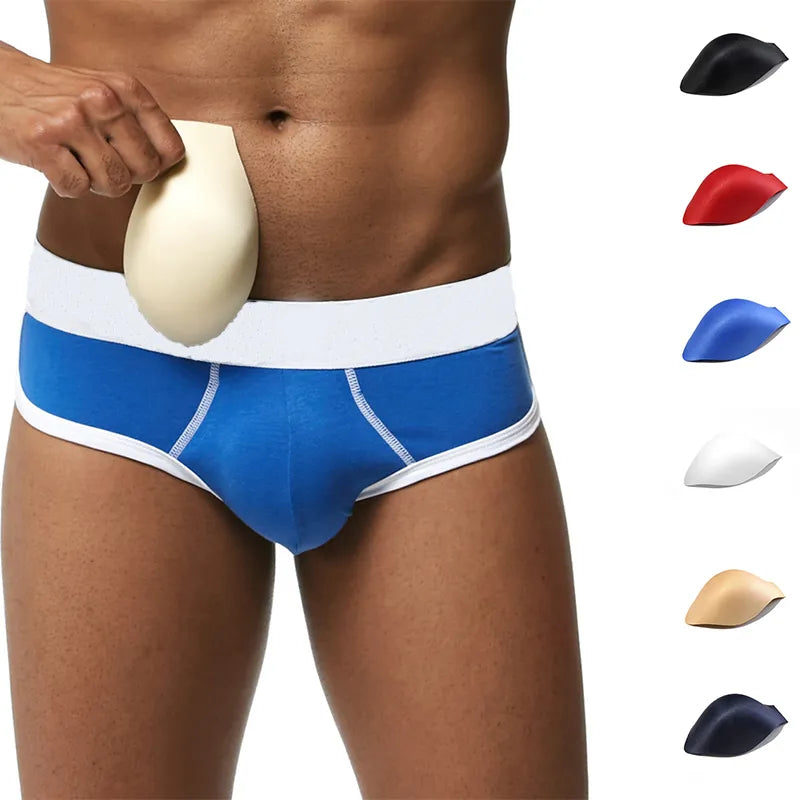 Calzoncillos tipo slip para hombre con almohadillas extraíbles para realzar los glúteos y Magic Buttocks