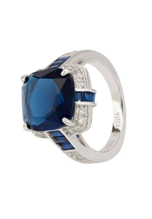 Windsor Silver Ring Sapphire
