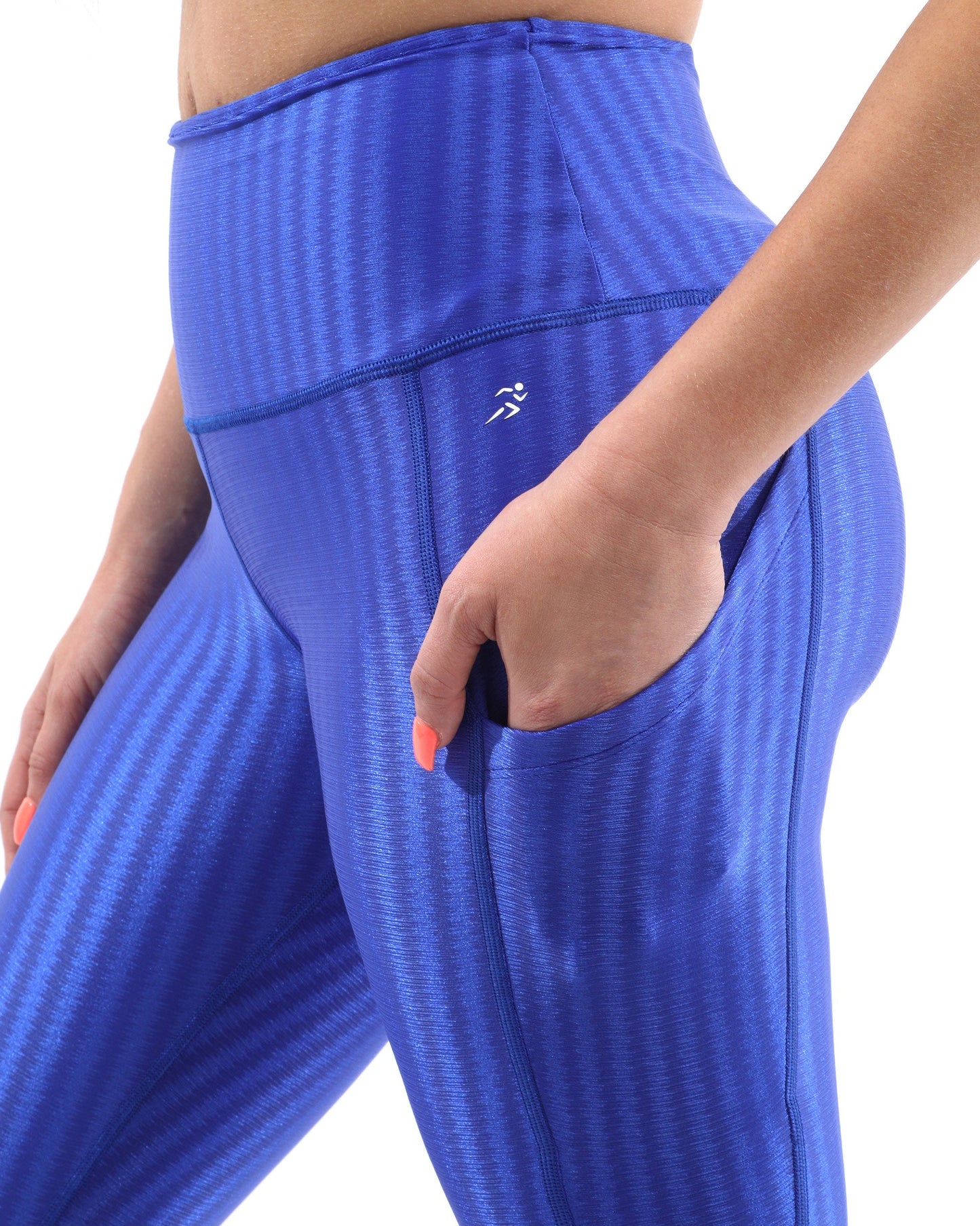 Conjunto deportivo Firenze Activewear: leggings y sujetador deportivo, color azul [MADE IN ITALY]