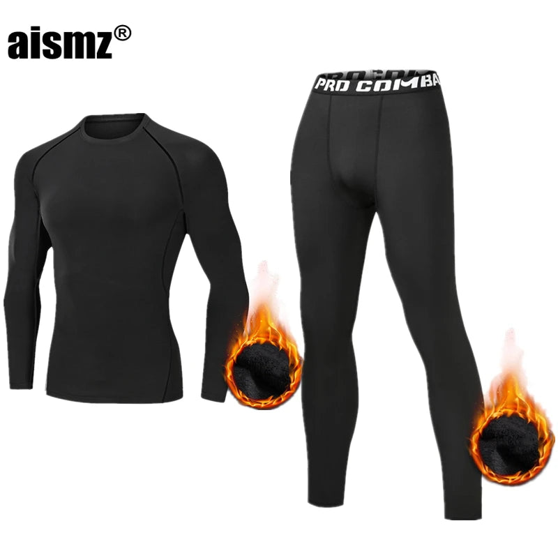 Compression Fleece Winter Long Johns Thermal Underwear