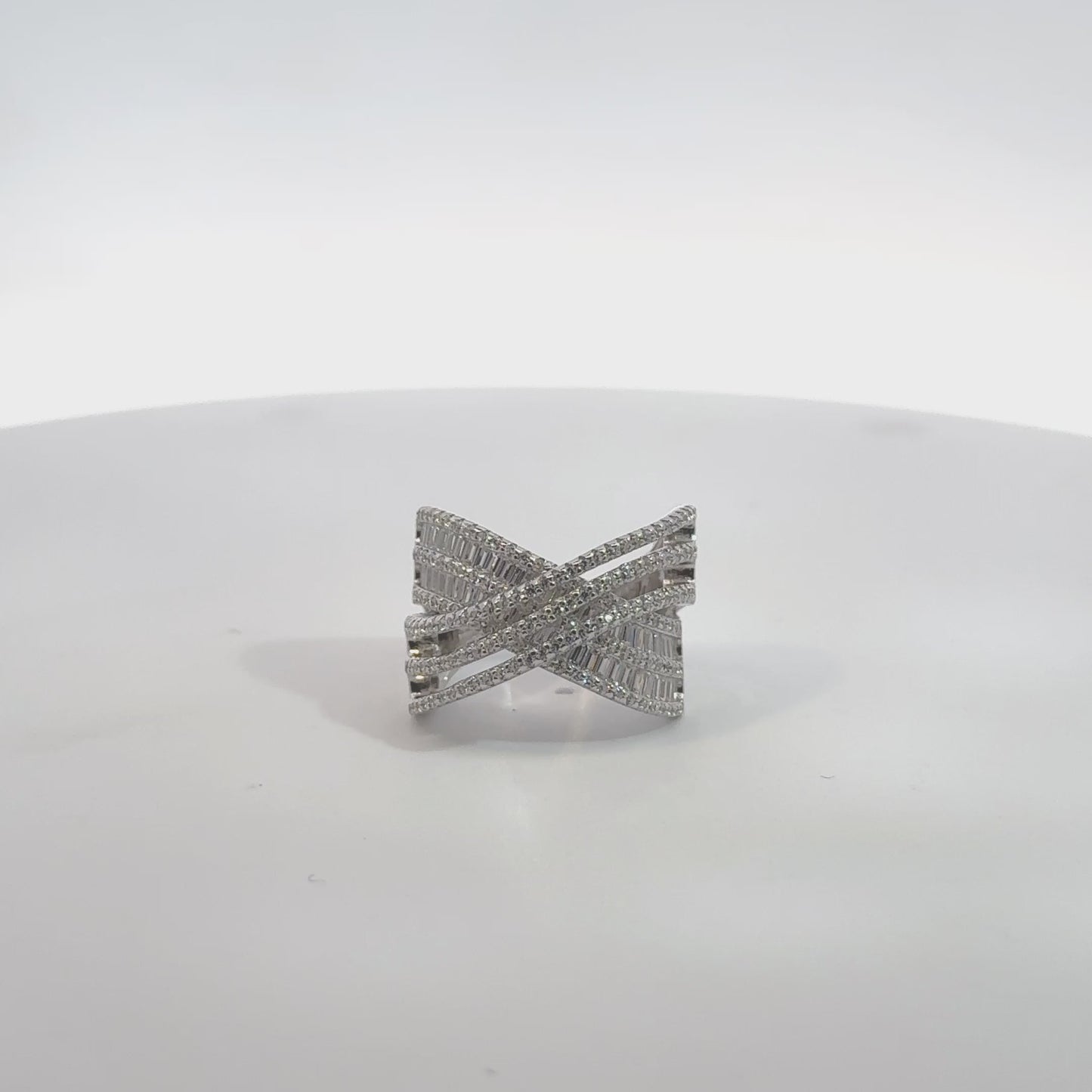 Forever Entwined Cocktail Ring Silver