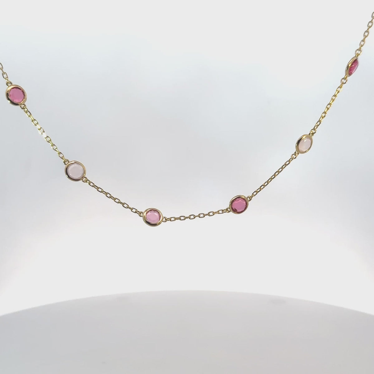 Sardinia Necklace Gold the Pinks