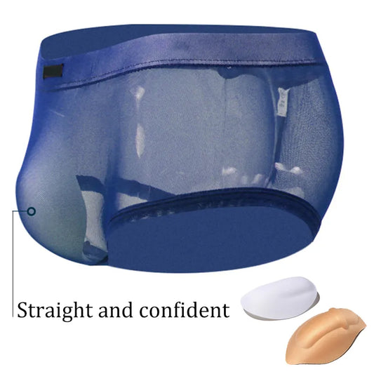 Calzoncillos tipo slip para hombre con almohadillas extraíbles para realzar los glúteos y Magic Buttocks