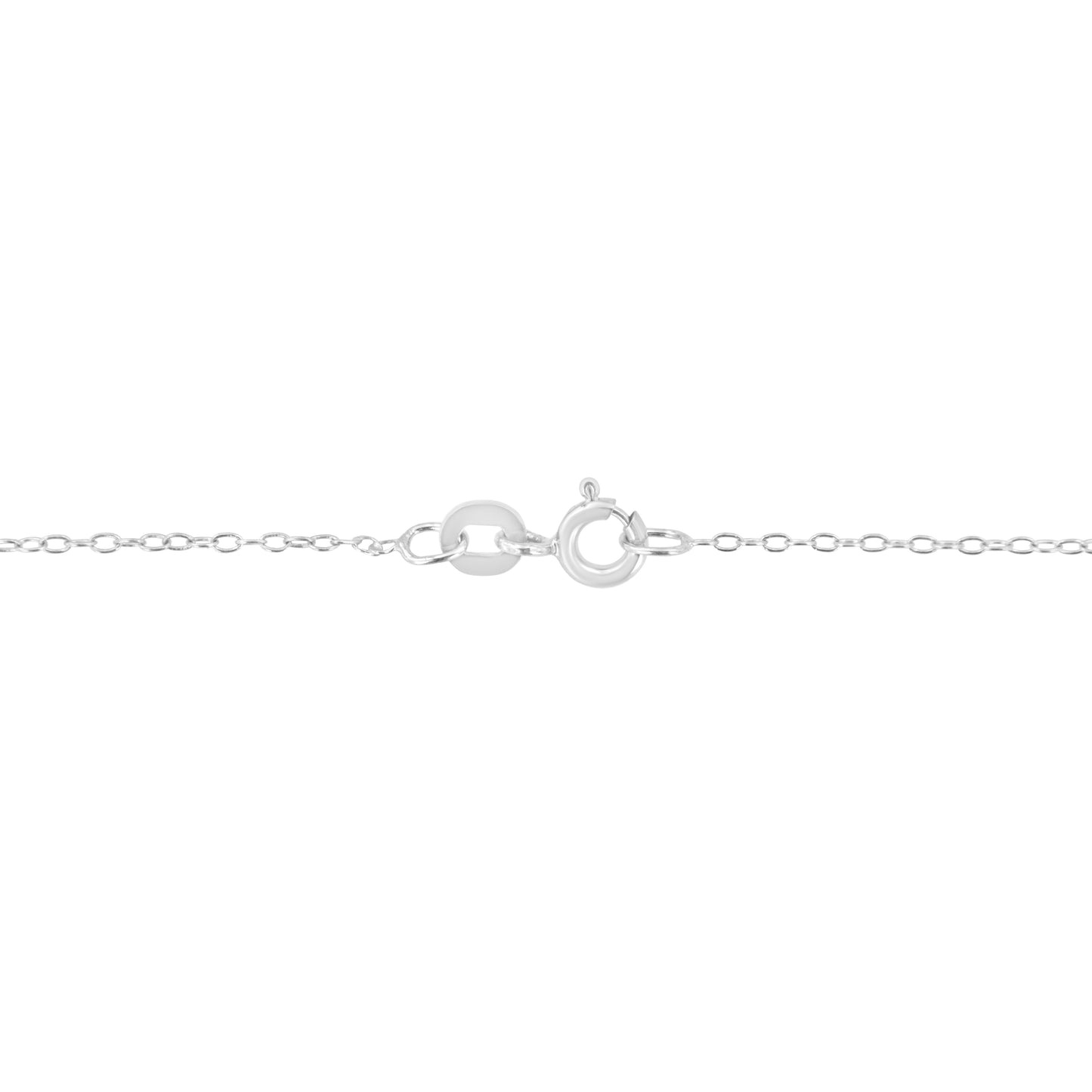 14K White Gold 1/2 Cttw Lab Grown Diamond Modern Bezel-Set Solitaire 16"-18" Pendant Necklace (F-G Color, VS2-SI1 Clarity)