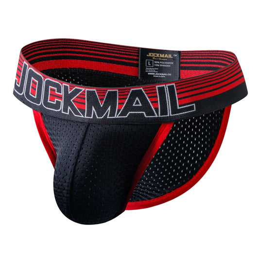 JOCKMAIL Men's Jockstrap Mesh Underwear