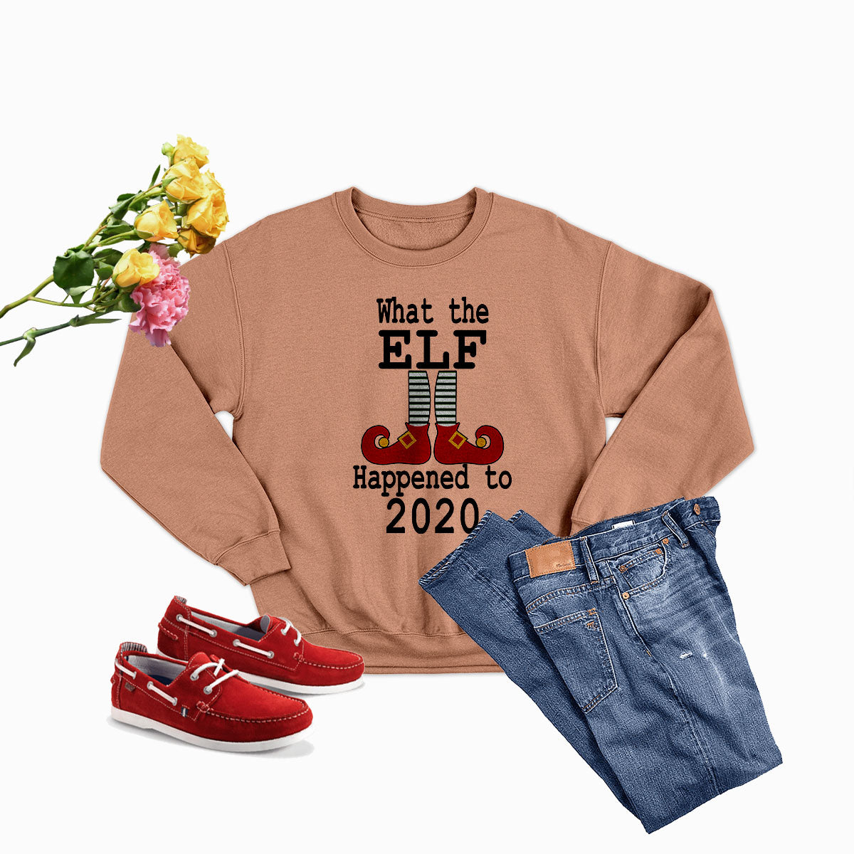 Sudadera con capucha What the Elf happened to 2020