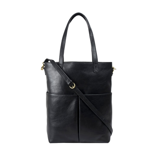 Pepper Large Leather Tote With Sling Strap