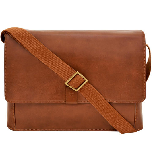 Aiden Horizontal Leather Messenger Bag