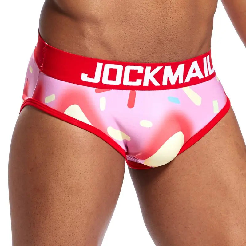 Calzoncillos tipo slip de seda helada para hombre de JOCKMAIL con estampado divertido y divertido (21 diseños)