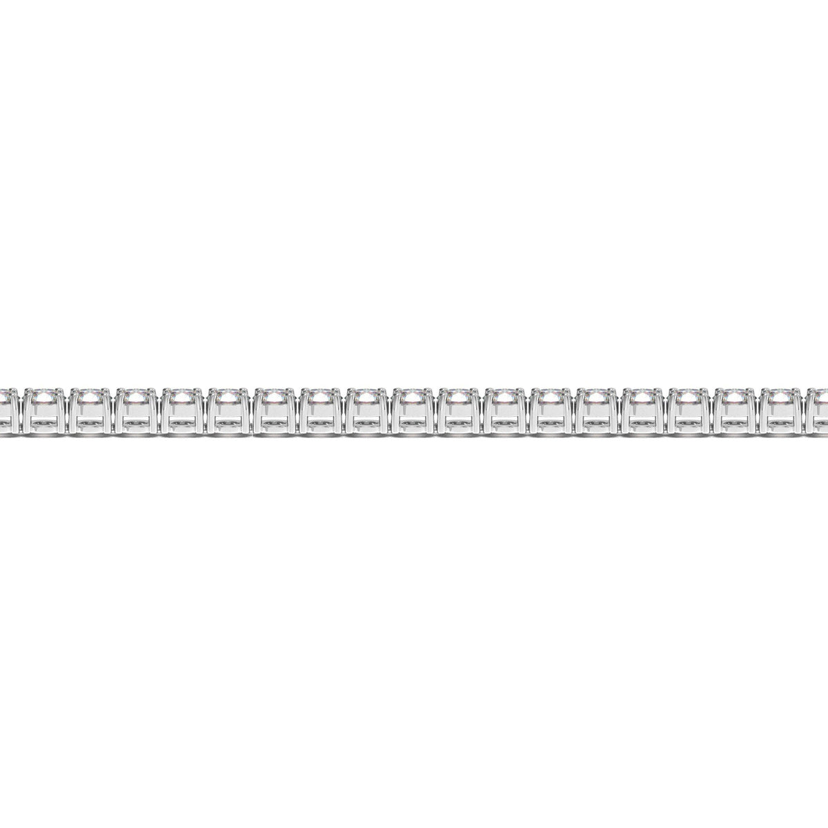Lab Grown Round Diamond Tennis Bracelet in 14k White Gold (5 cctw  F/G  VS2/SI1)