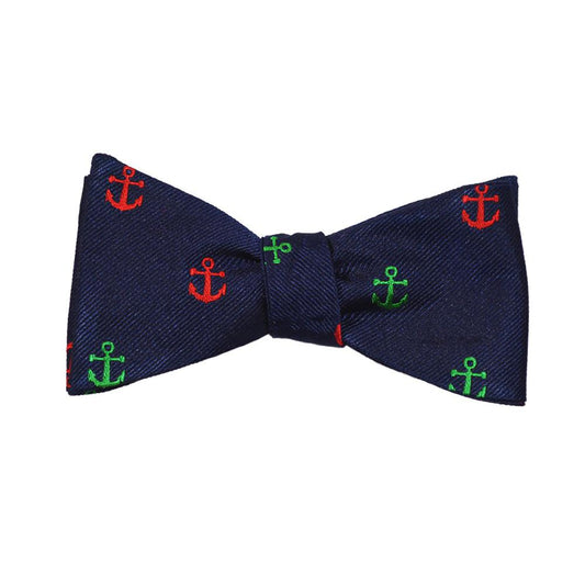 Anchor Bow Tie - Port & Starboard, Woven Silk