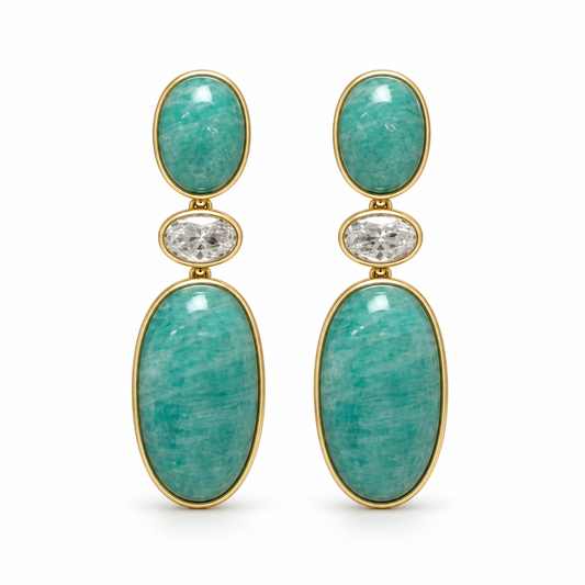 Stacy Agate Drop Earrings