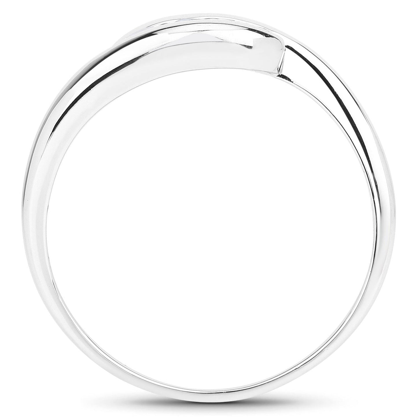 0.74 Carat Genuine Blue Topaz .925 Sterling Silver Ring