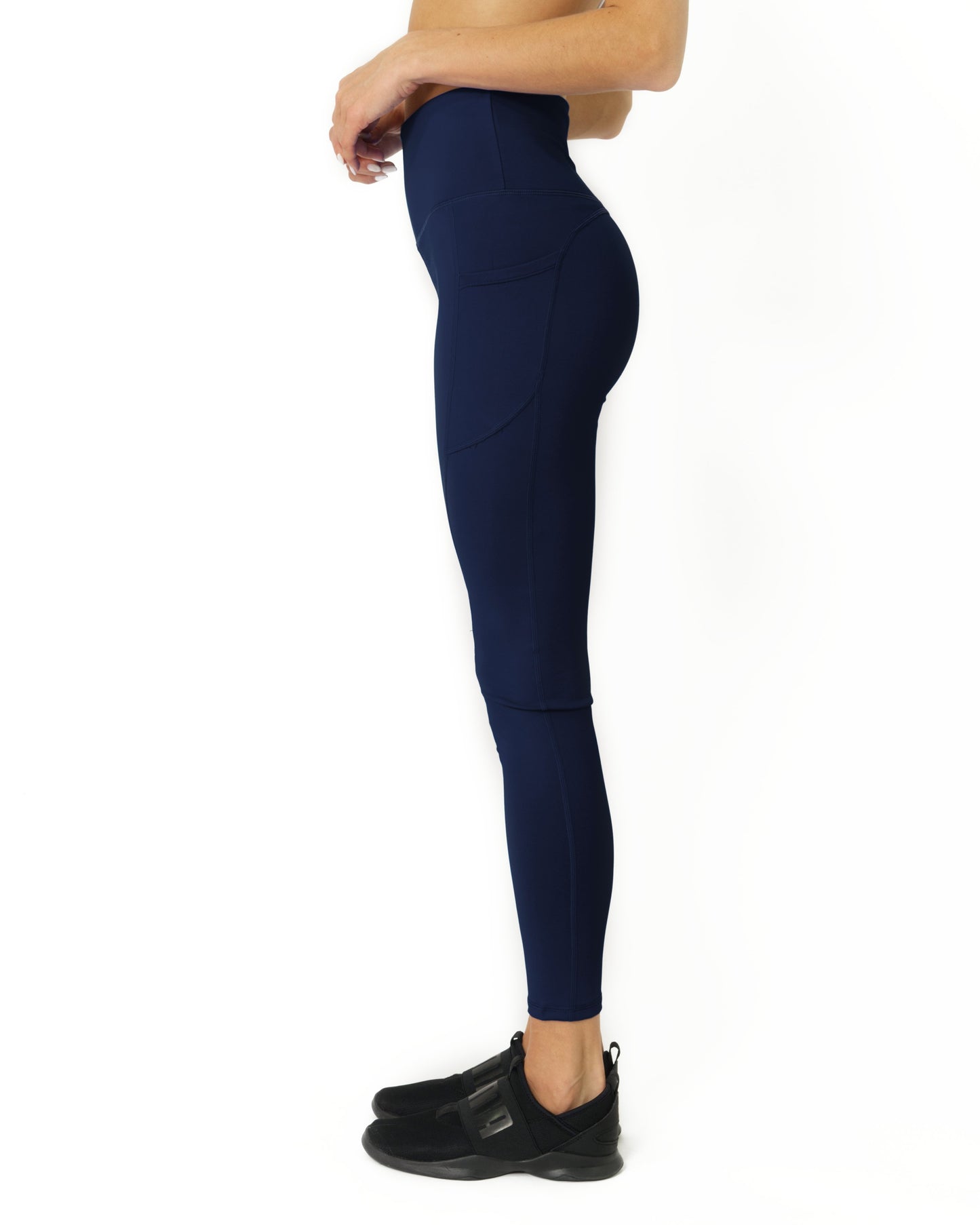 Leggings de yoga de cintura alta - Azul marino