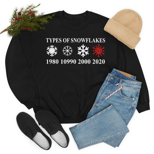 Types of Snowflakes Sweat Shirt