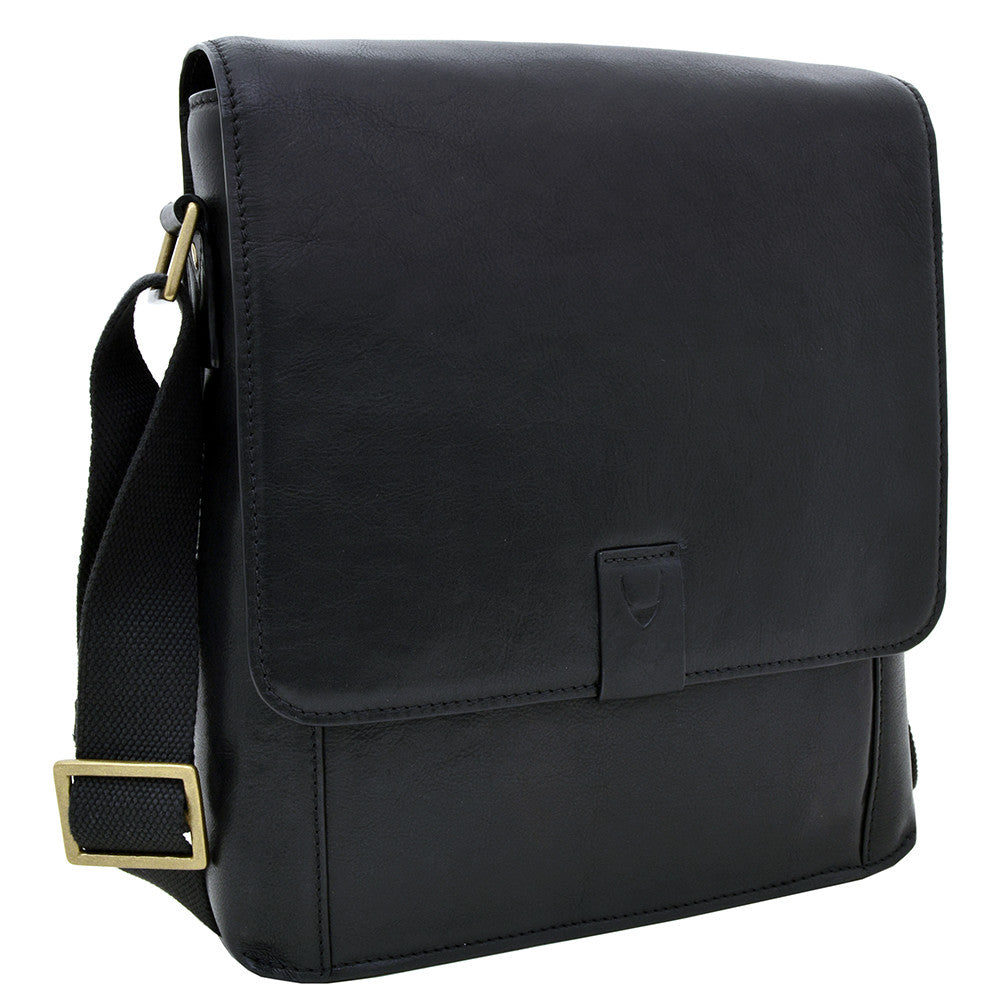 Aiden Medium Vertical Leather Messenger Bag