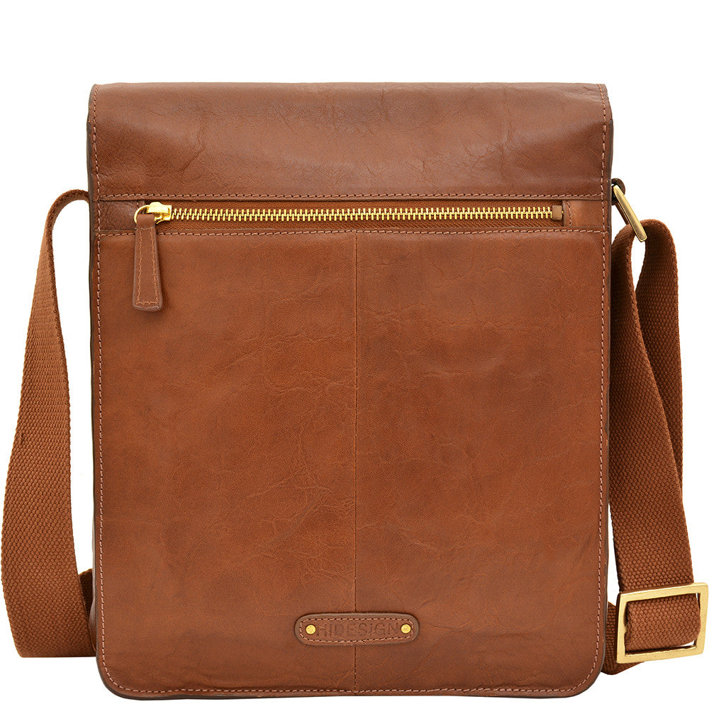 Aiden Medium Vertical Leather Messenger Bag