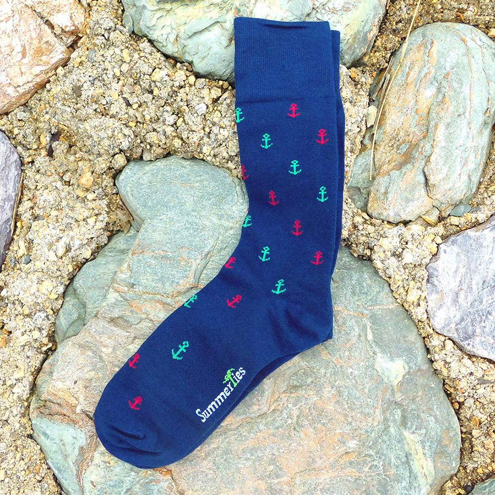 Anchor Socks - Men's Mid Calf - Port & Starboard