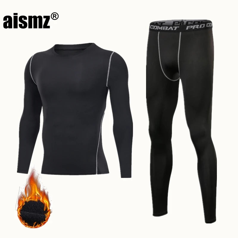 Compression Fleece Winter Long Johns Thermal Underwear