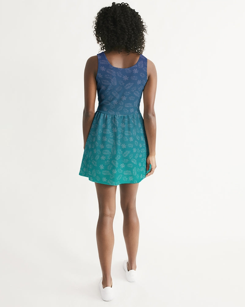 Find Your Coast® Birdie Scoop Neck Skater Dress