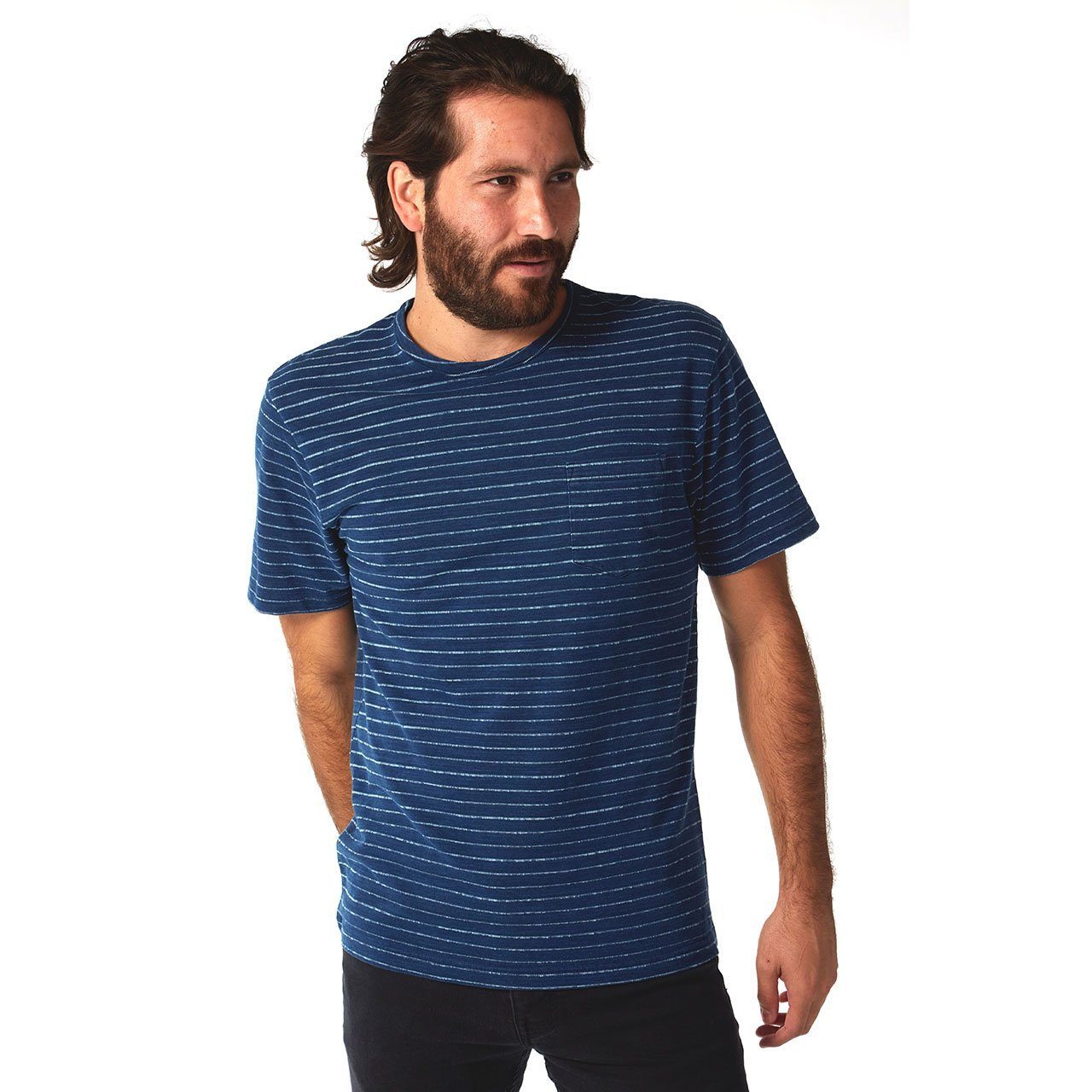 Camiseta Lucas Indigo Jacquard