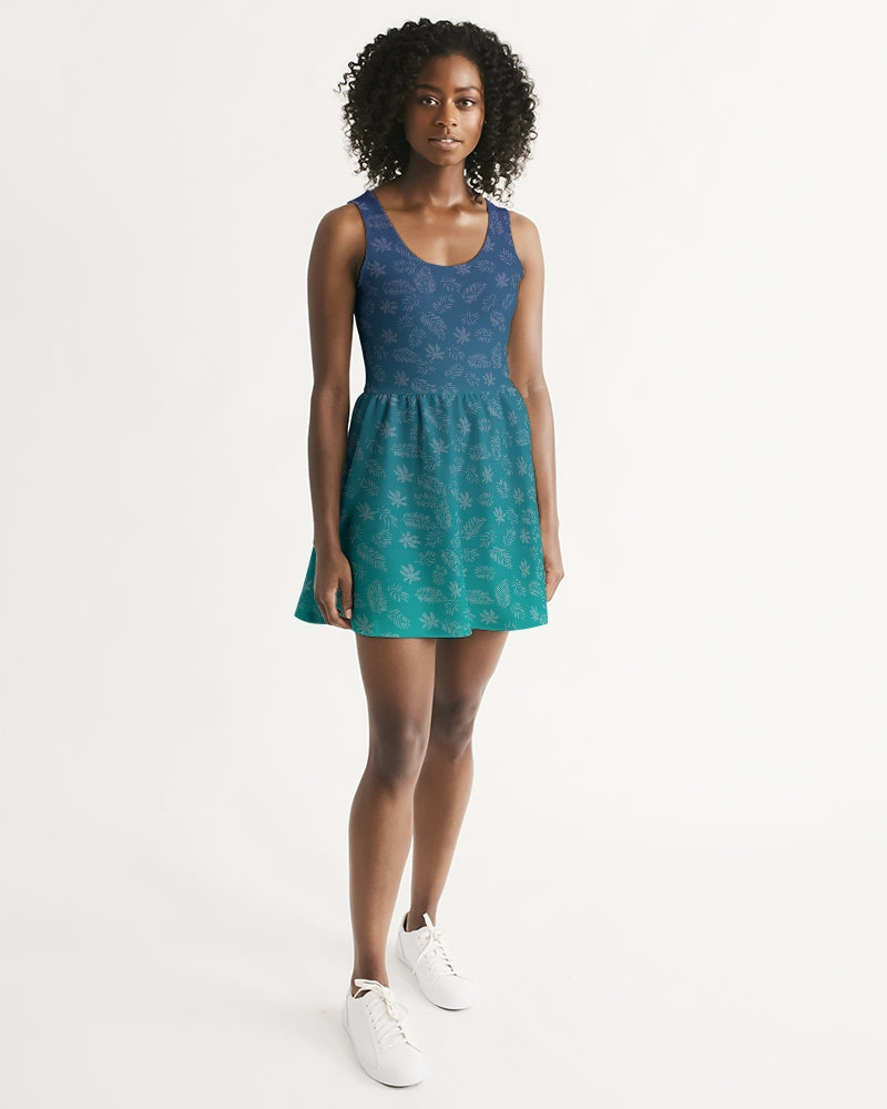 Find Your Coast® Birdie Scoop Neck Skater Dress