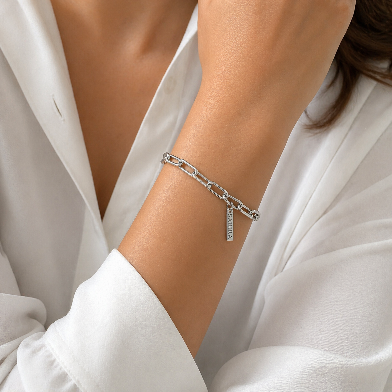 Carrie Paperclip Link Bracelet