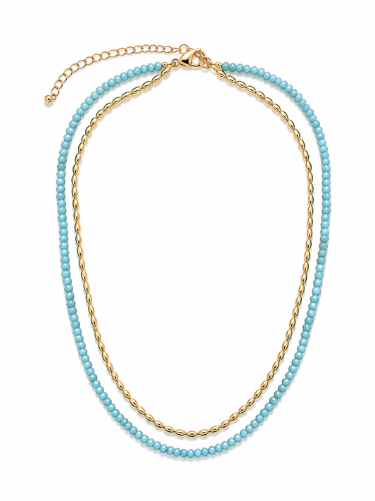 Turquoise Double Stack Necklace