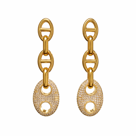 Roxanne Pave Drop Earring