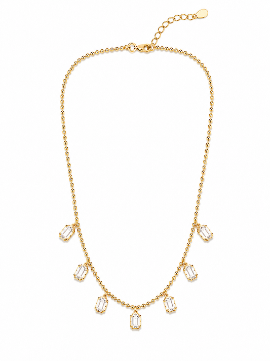 Georgian Bezel Set Necklace