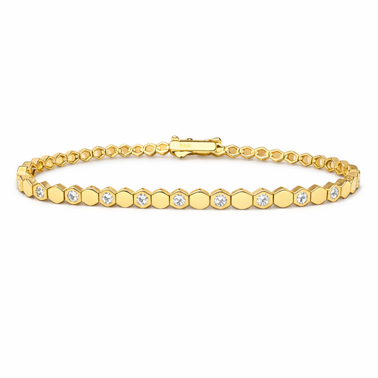 Honeycomb Tennis Bracelet