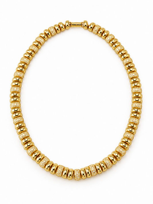Chrissy Pave Beaded Necklace